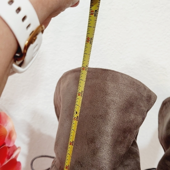 Aldo Phily Suede Over Knee Gray Lace Boots Size 8 - Picture 8 of 12